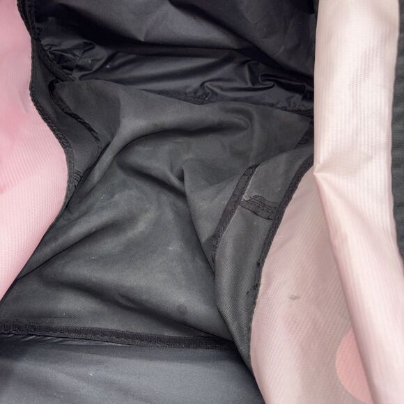 Nike Woman Pink Duffle Bag Black Strap Active Gym Travel 22" L x`12"W x12" H - Picture 16 of 16
